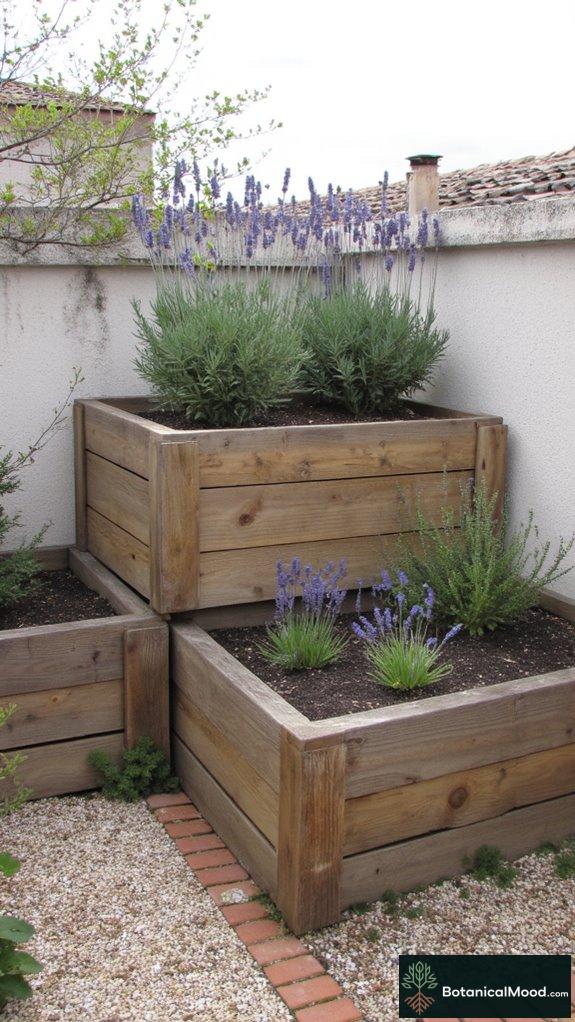 rustic urban planter system