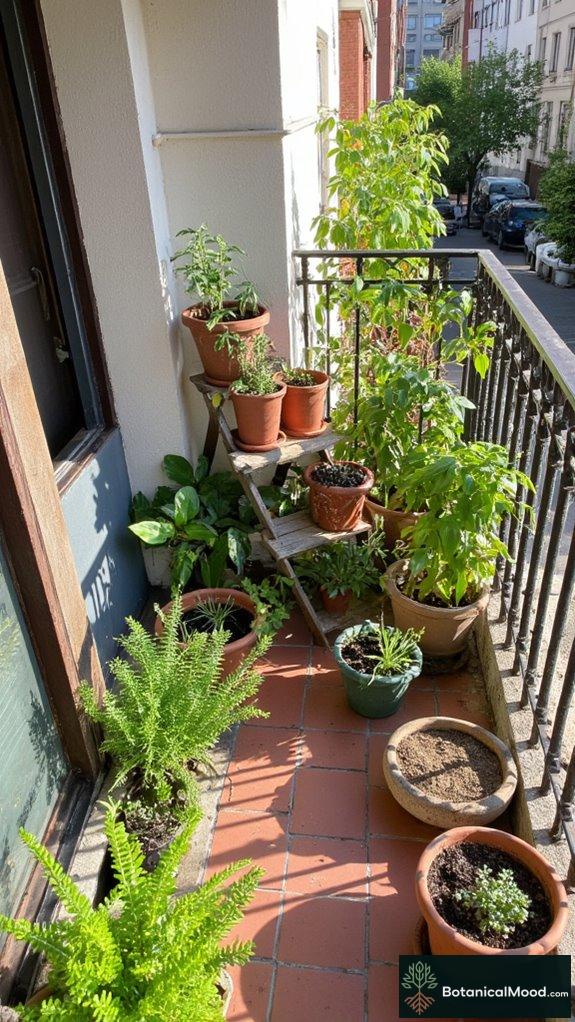 select appropriate balcony containers