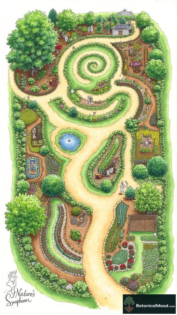 spiral garden design benefits