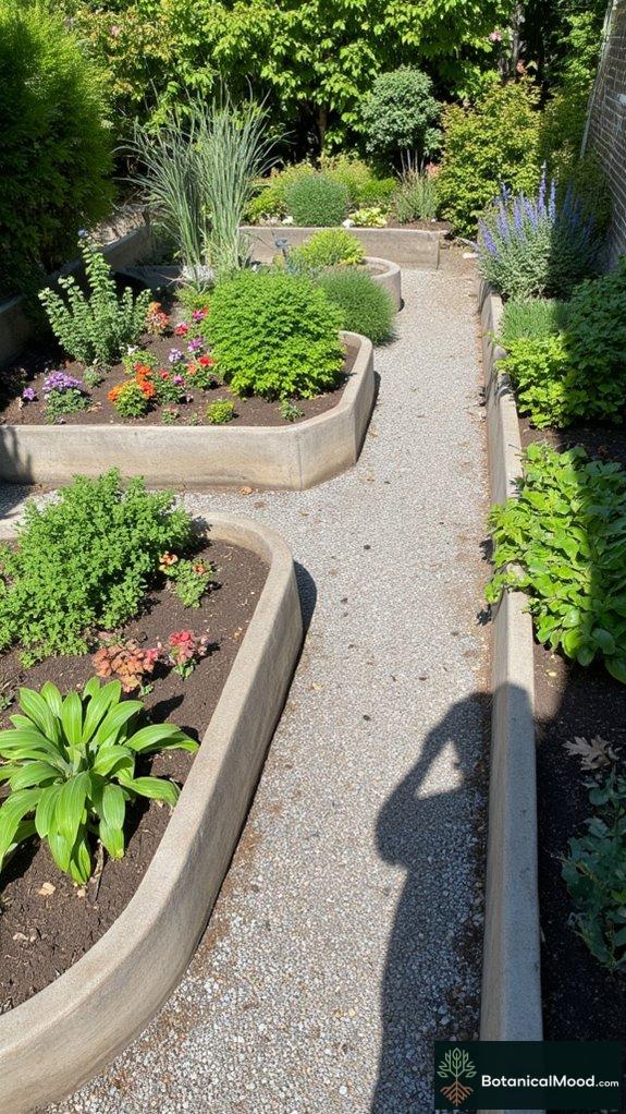 stylish garden space division