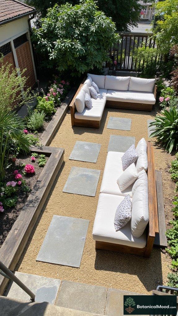 stylish modular garden seating