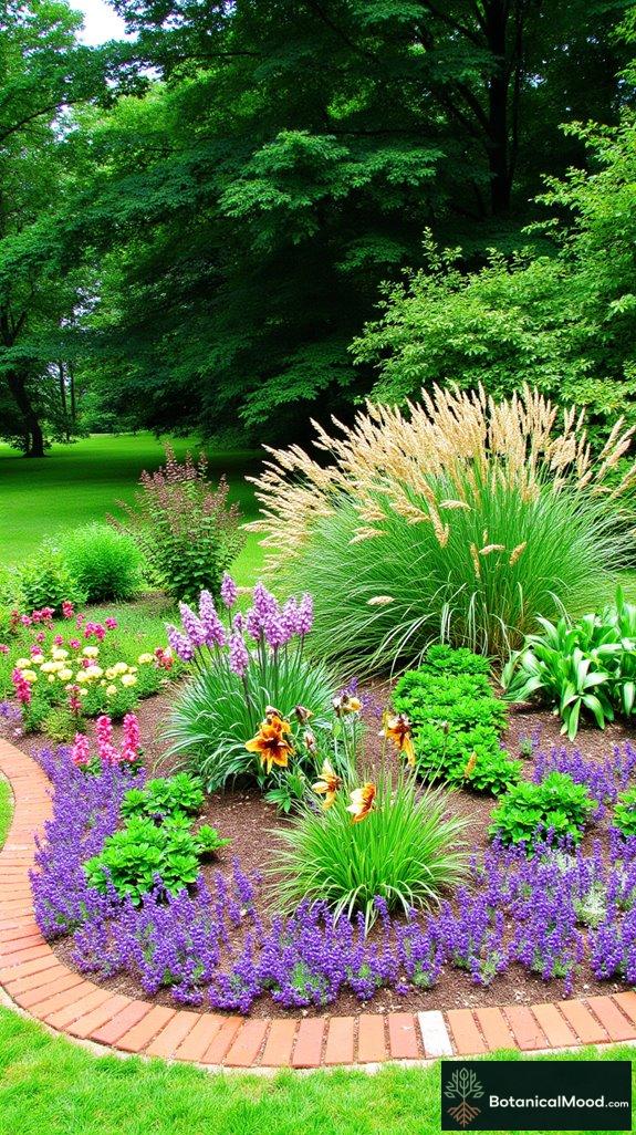 sunken brick border design