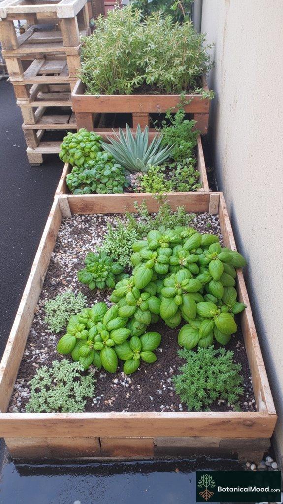 sustainable pallet garden design
