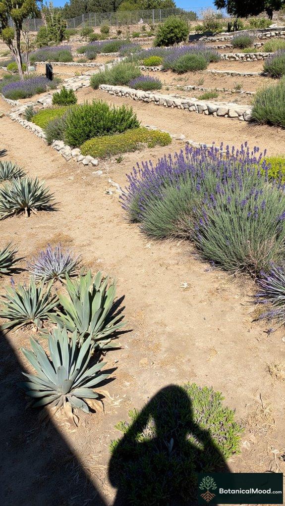 sustainable terraced garden watering