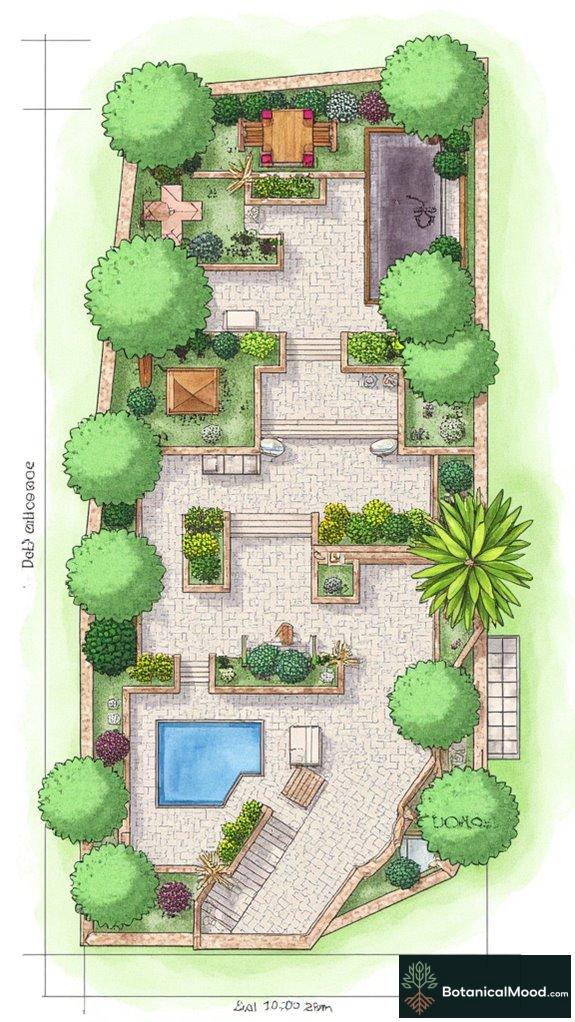 terraced slope garden design