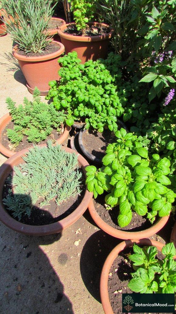 thriving herb garden companionship