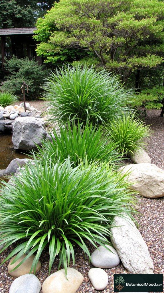 tranquil bamboo water features