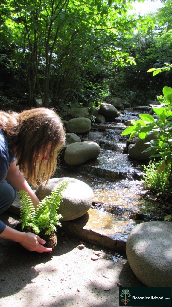 tranquil garden water feature