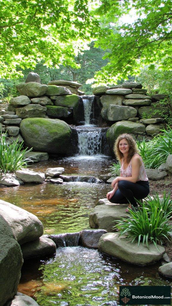 tranquil native garden oasis