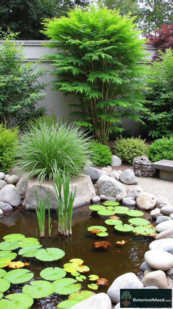 tranquil zen water garden