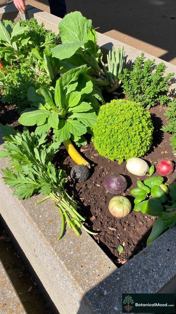 urban concrete block planters
