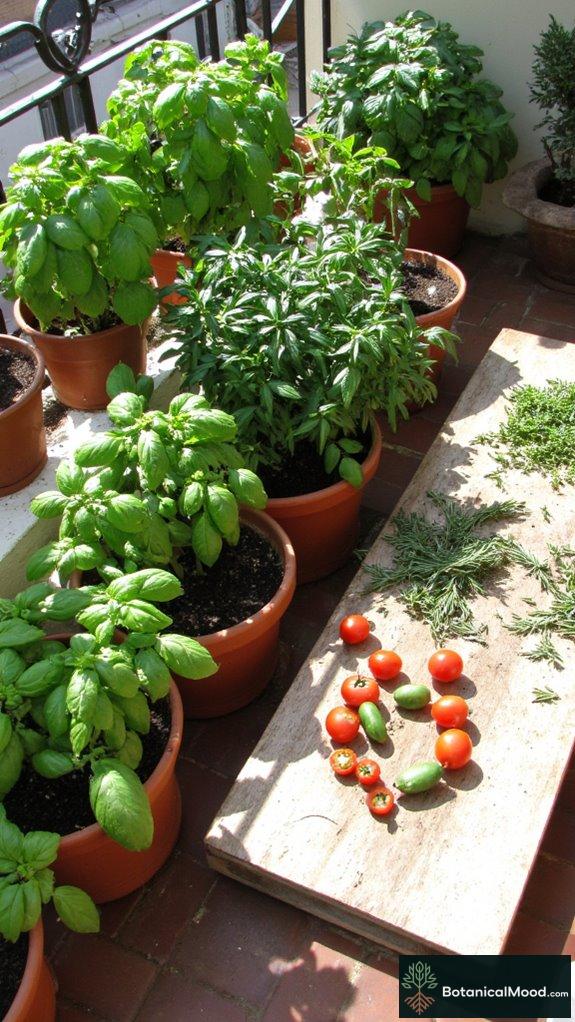 urban edible balcony gardening