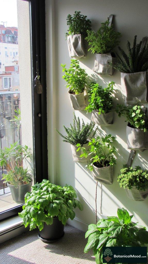 urban vertical herb gardening