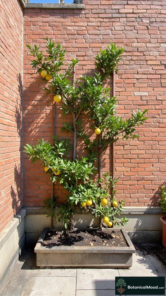 vertical citrus tree cultivation
