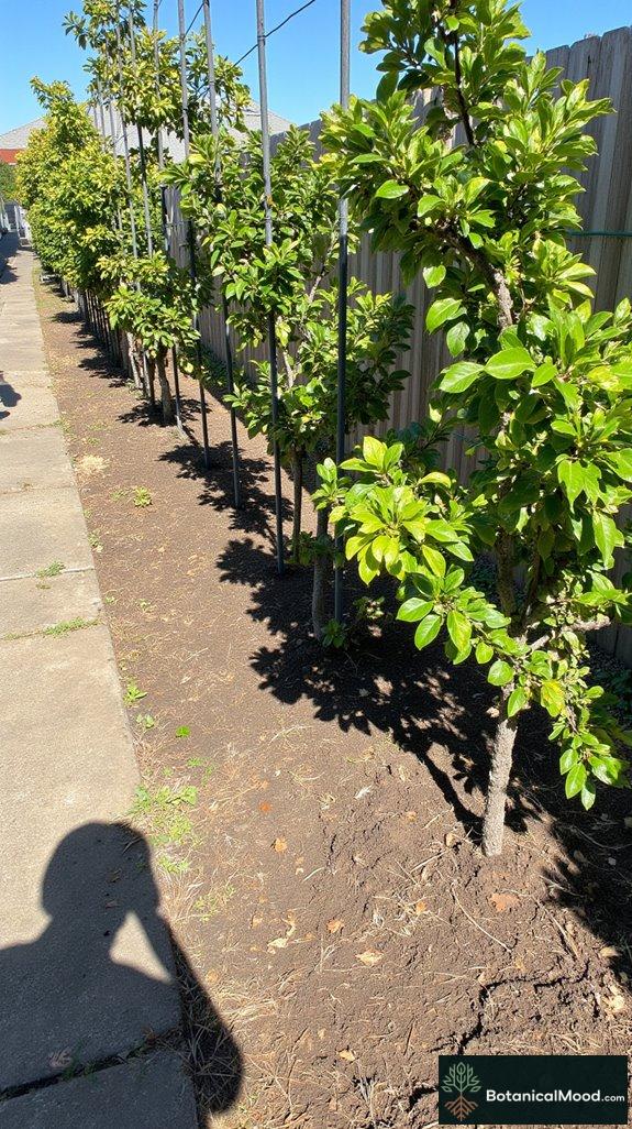 vertical fruit tree gardening