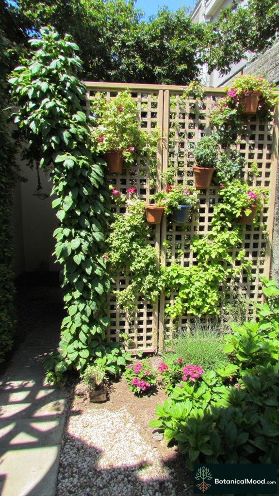vertical garden lattice design