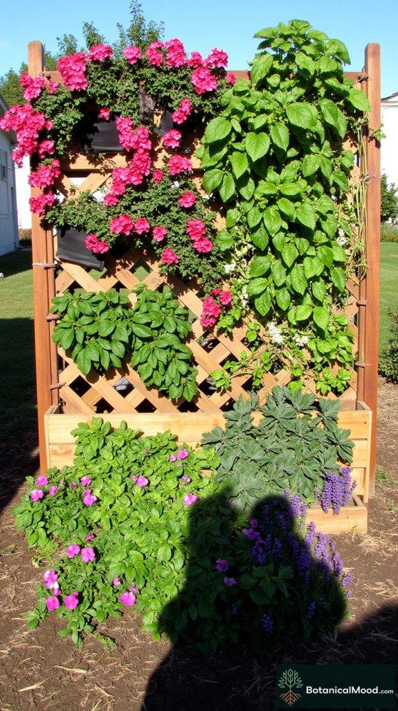 vertical garden partition ideas