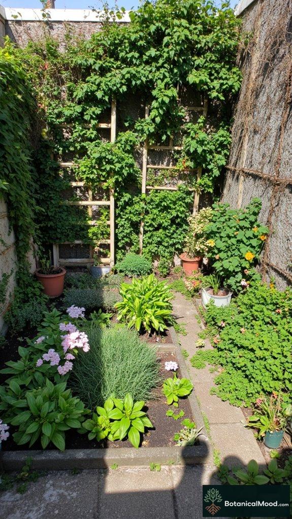 vertical growth plant selection