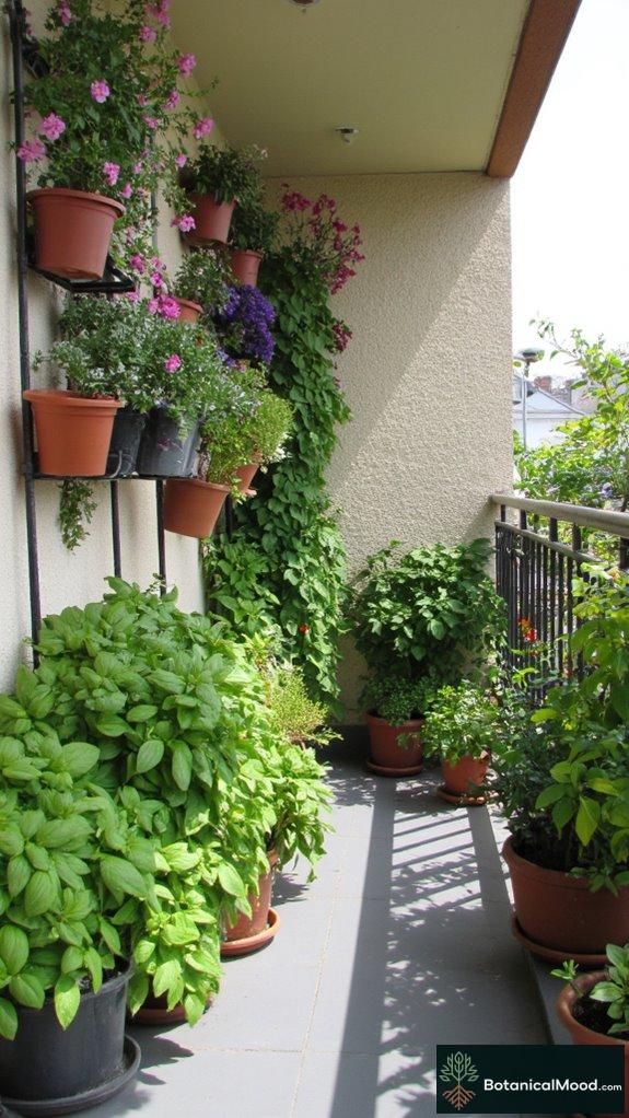 vertical planters for space