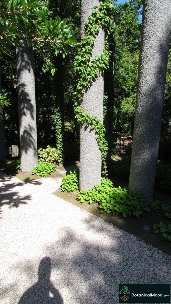 vertical stone column aesthetics