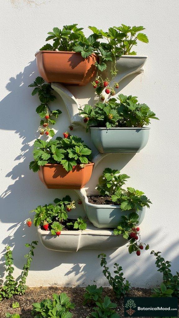 vertical strawberry gardening solutions