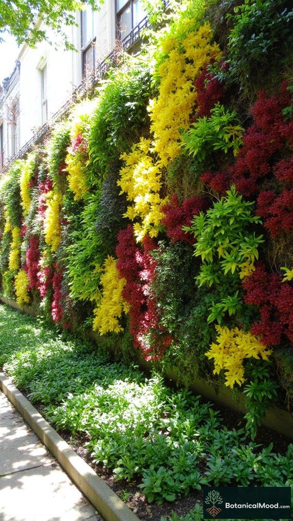 vibrant living wall colors