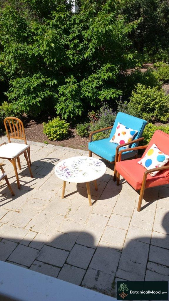 vibrant outdoor furniture aesthetics