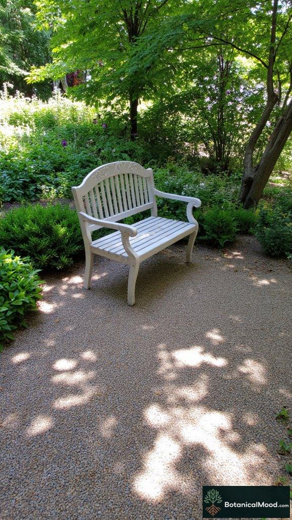 vintage benches enhance gardens