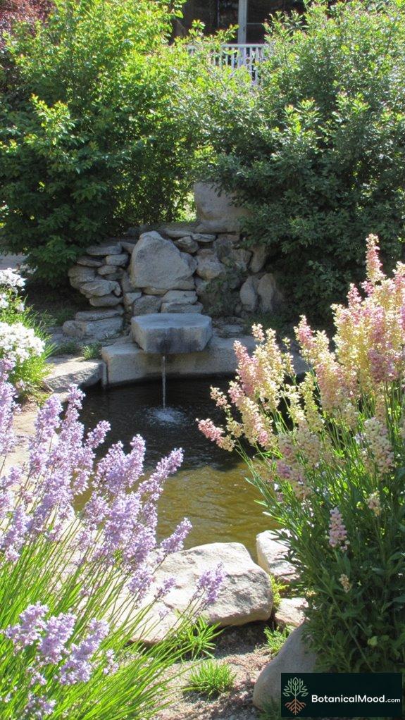 water features promote tranquility