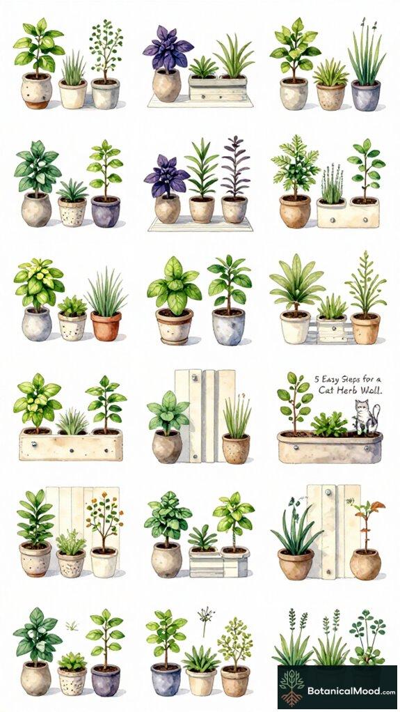 cat friendly herb garden setup