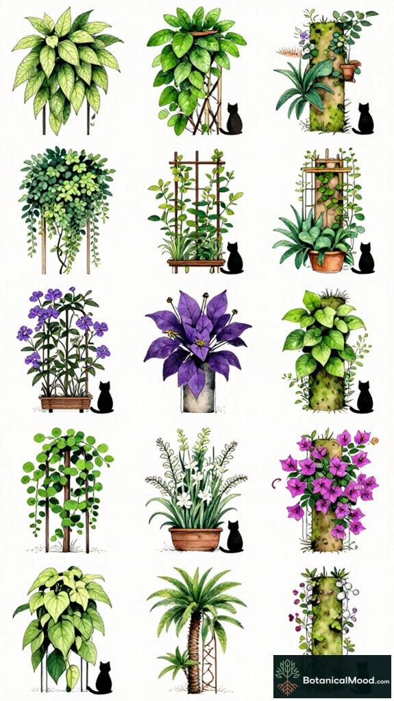 cat safe climbing plants