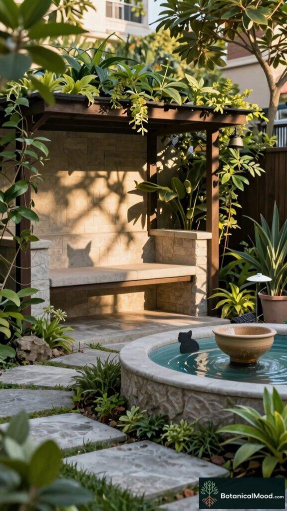 catio water feature maintenance