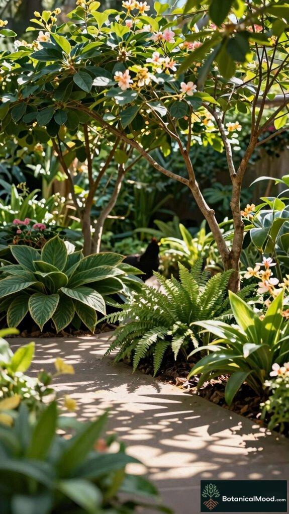 chicken friendly shade garden design