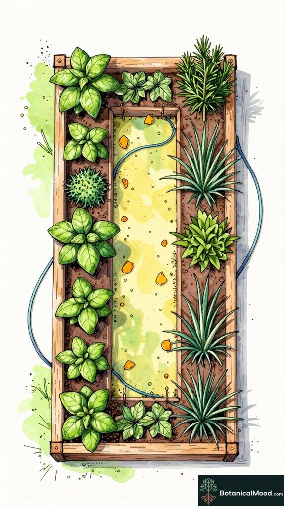 citrus herb bed integration