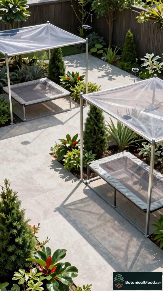 cool shaded resting areas