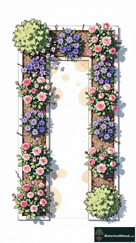 dog safe rose bed design