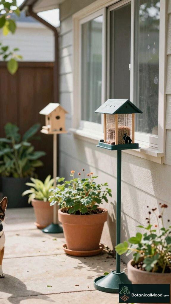 feeders away from predators