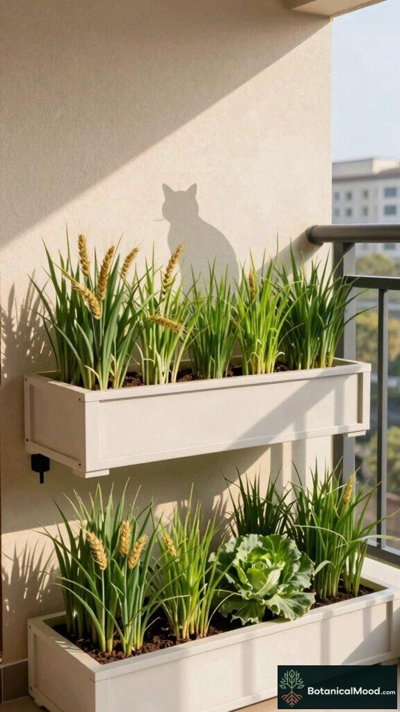 feline friendly balcony gardening
