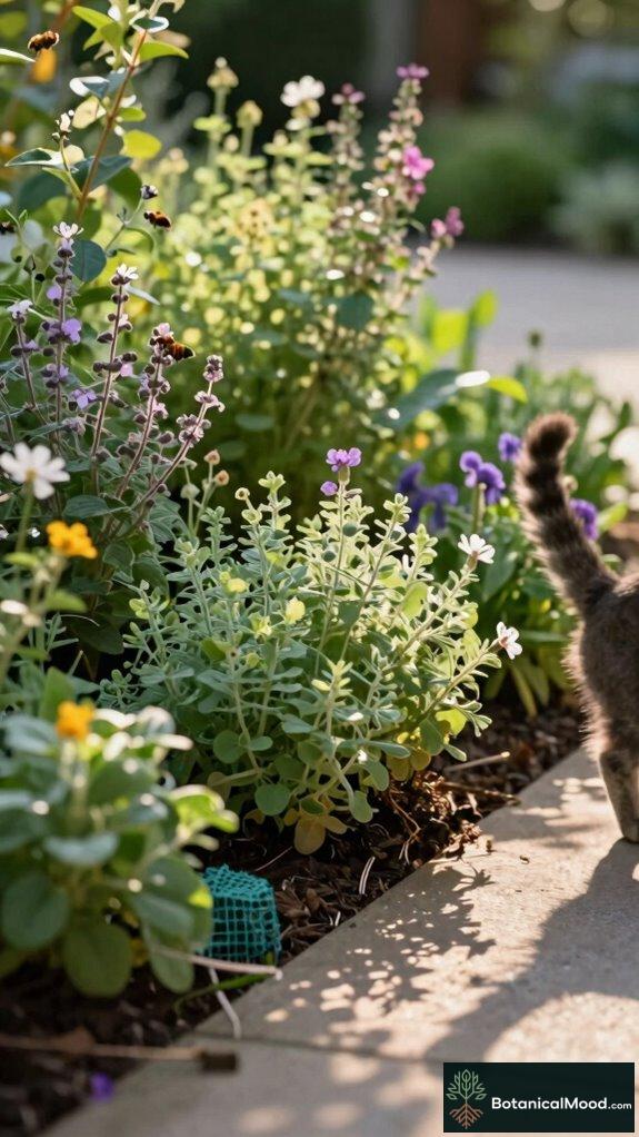 herb border for cats