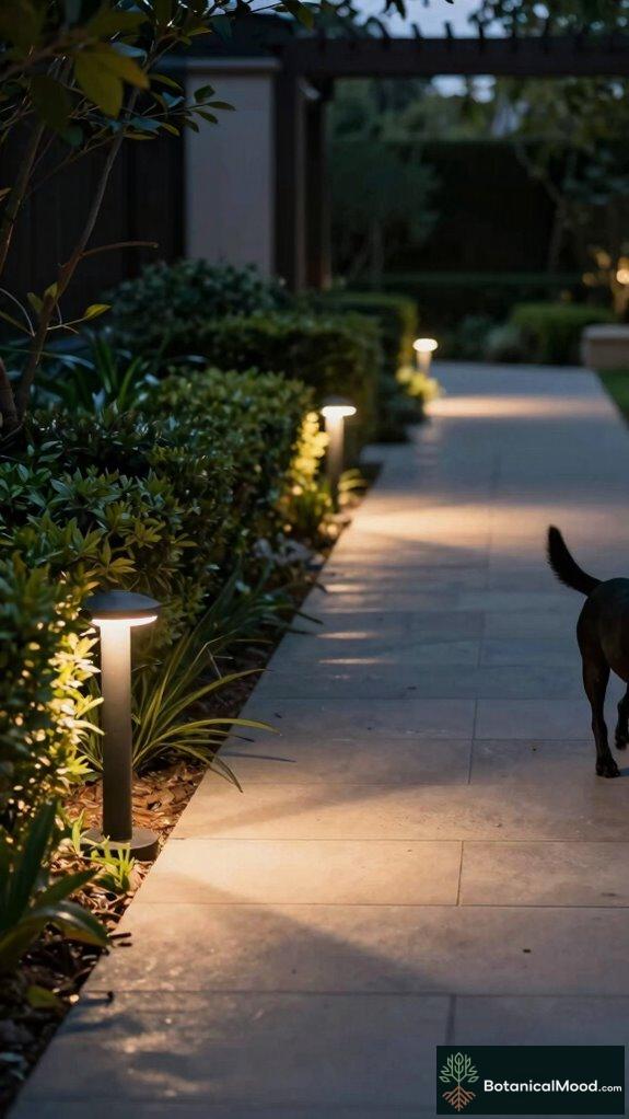 motion sensing solar path lighting