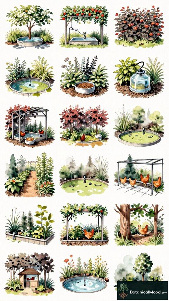 optimal shrubs for chickens