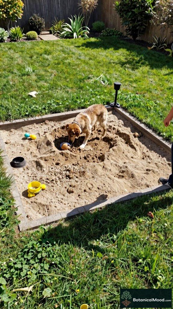 positive dog digging training