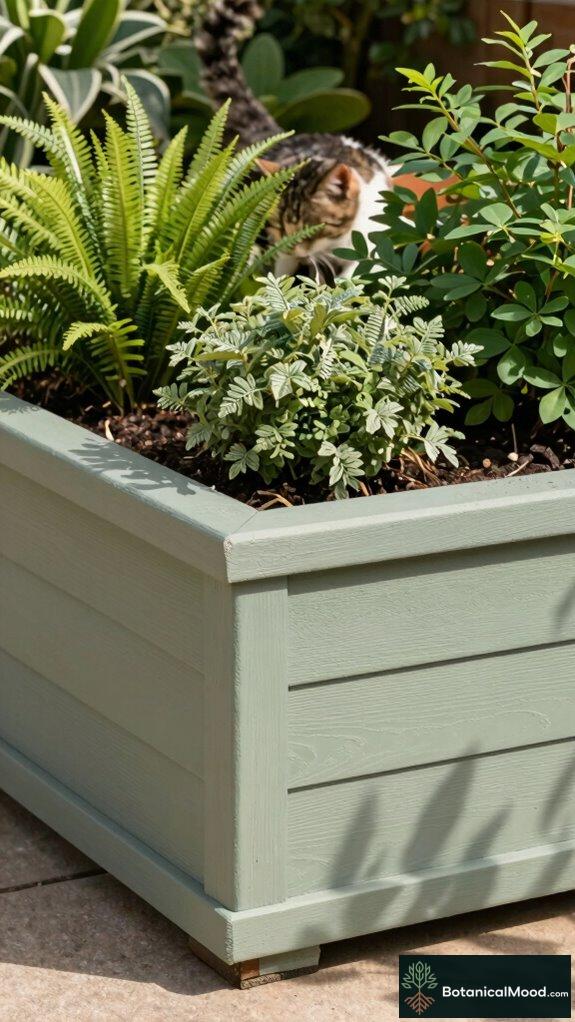 safe durable cat planters