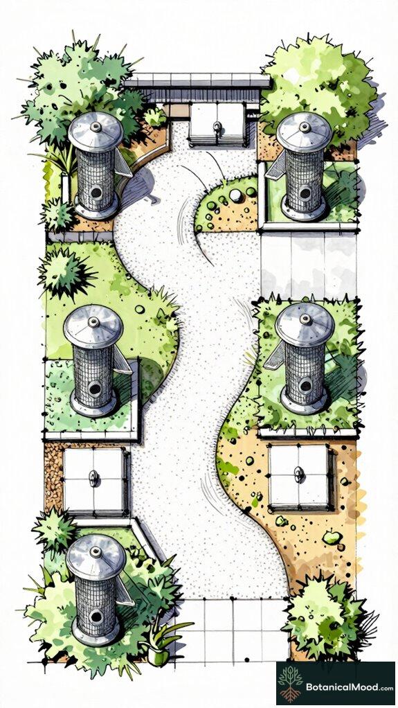sealed elevated feeder placement