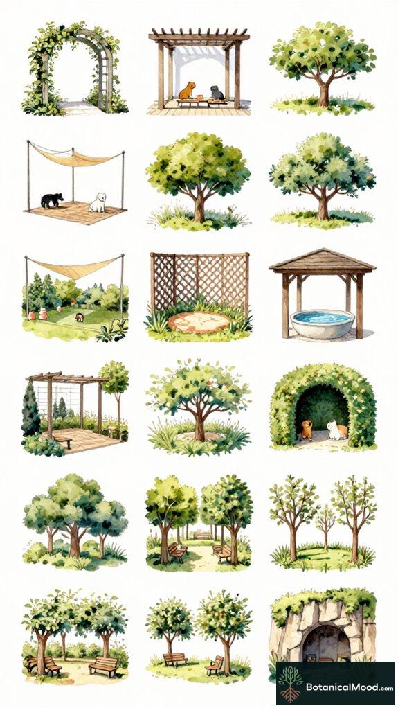 9 Beautiful Shade Structures for Garden Pets