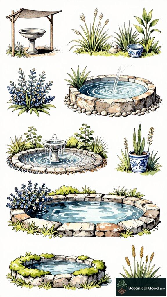 sophisticated catio water features