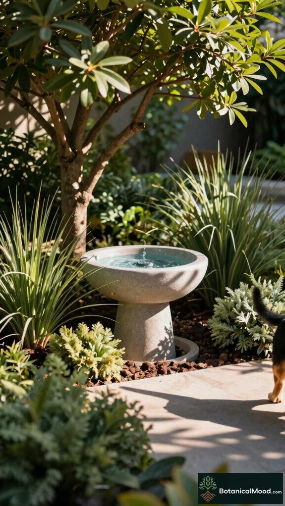 strategic shaded fountain design