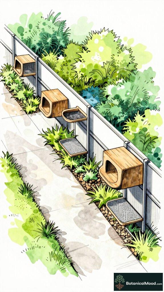 stylish and safe cat shelves