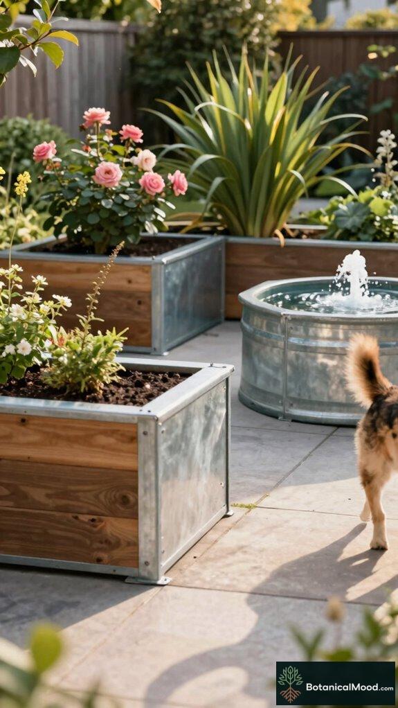 stylish raised dog fencing