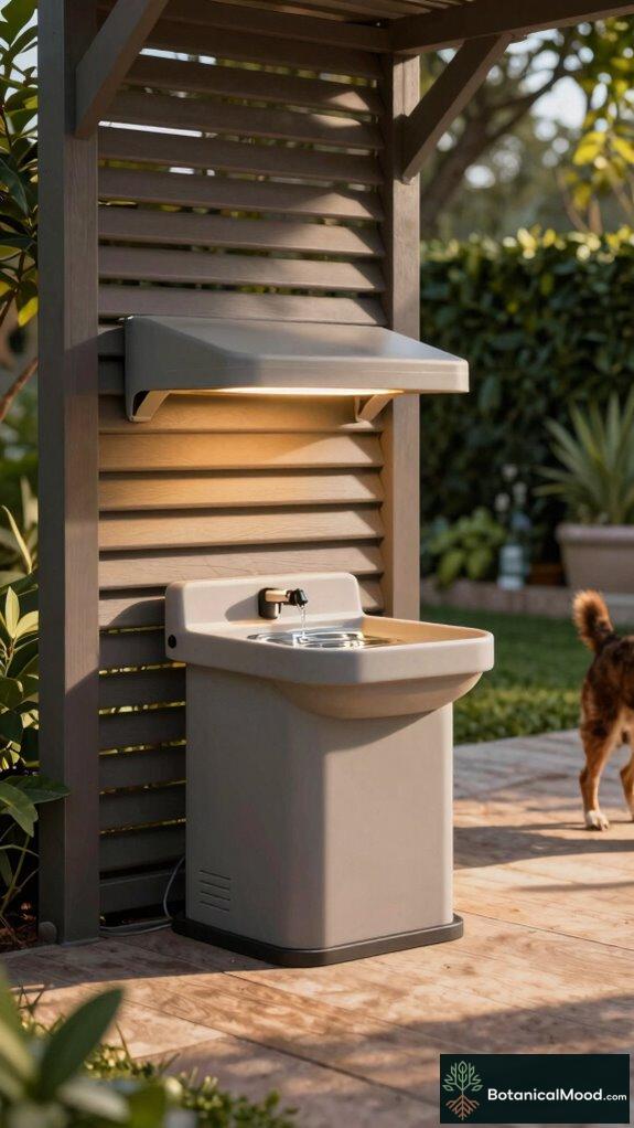 weatherproof pet water station